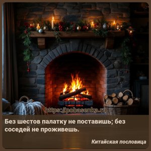 Без шестов палатку не поставишь без соседей не проживешь.