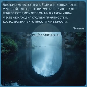 Благоразумная супруга Если желаешь, чтобы муж твой свободное время...