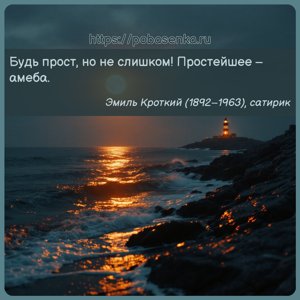 Будь прост, но не слишком Простейшее амеба.