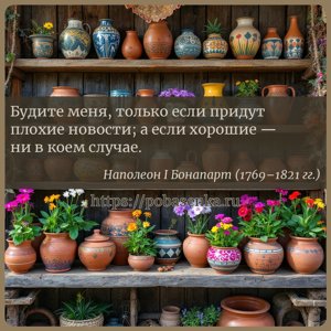 Будите меня, только если придут плохие новости а если хорошие ни в коем...