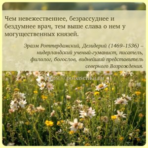 Чем невежественнее, безрассуднее и бездумнее врач, тем выше слава о нем у...