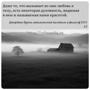 Даже то, что вызывает во мне любовь к телу, есть некоторая духовность,...
