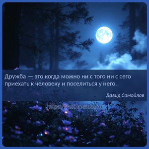 Дружба это когда можно ни с того ни с сего приехать к человеку и...