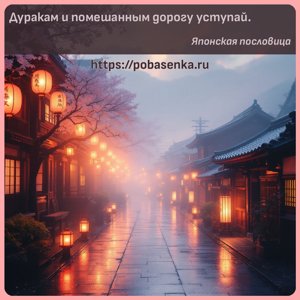 Дуракам и помешанным дорогу уступай.