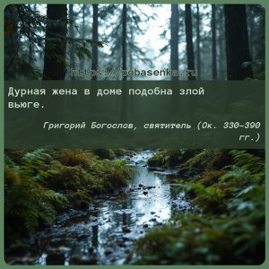 Дурная жена в доме подобна злой вьюге.