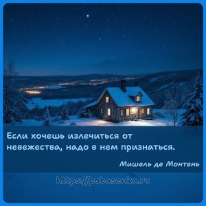 Если хочешь излечиться от невежества, надо в нем признаться.