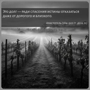 Это долг ради спасения истины отказаться даже от дорогого и близкого.