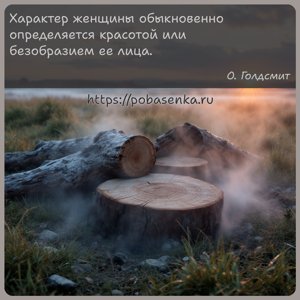Характер женщины обыкновенно определяется красотой или безобразием ее лица.