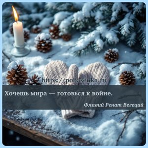 Хочешь мира готовься к войне.