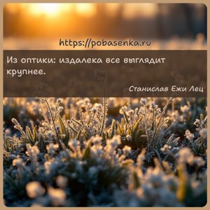 Из оптики издалека все выглядит крупнее.