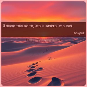 Я знаю только то, что я ничего не знаю.