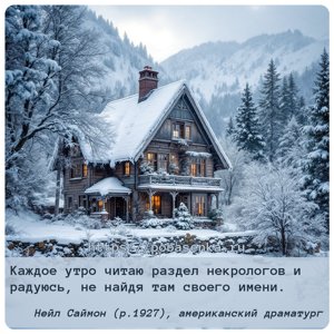 Каждое утро читаю раздел некрологов и радуюсь, не найдя там своего имени.