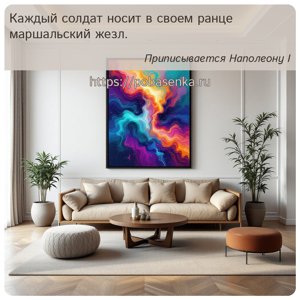 Каждый солдат носит в своем ранце маршальский жезл.