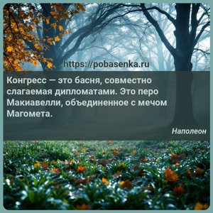 Конгресс это басня, совместно слагаемая дипломатами. Это перо Макиавелли,...
