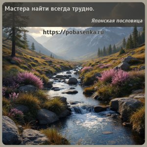 Мастера найти всегда трудно.