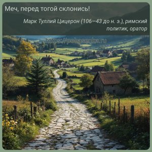 Меч, перед тогой склонись