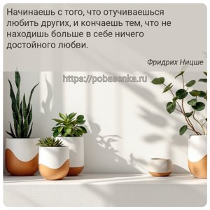 Начинаешь с того, что отучиваешься любить других, и кончаешь тем, что не...
