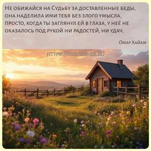 Не обижайся на Судьбу за доставленные беды, она наделила ими тебя без...