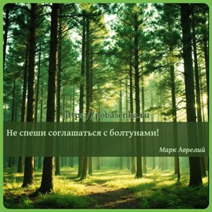 Не спеши соглашаться с болтунами