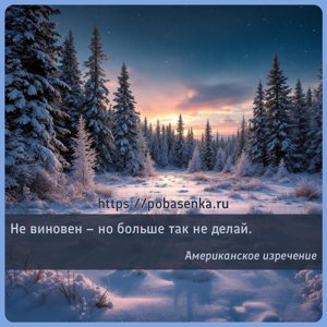 Не виновен но больше так не делай.