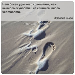 Нет более удачного сочетания, чем немного глупости и не слишком много...