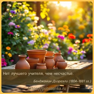 Нет лучшего учителя, чем несчастье.