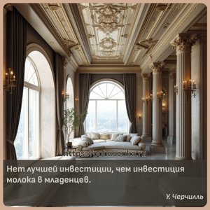 Нет лучшей инвестиции, чем инвестиция молока в младенцев.