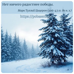 Нет ничего радостнее победы.