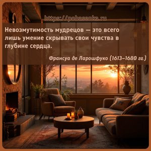 Невозмутимость мудрецов это всего лишь умение скрывать свои чувства в...
