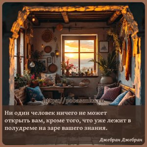 Ни один человек ничего не может открыть вам, кроме того, что уже лежит в...