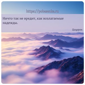 Ничто так не вредит, как возлагаемые надежды.