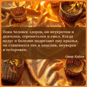 Пока человек здоров, он неукротим и деятелен, стремителен и смел. Когда...