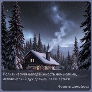 Политическая неподвижность немыслима, человеческий дух должен развиваться.
