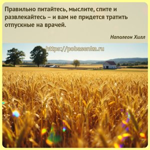 Правильно питайтесь, мыслите, спите и развлекайтесь и вам не придется...
