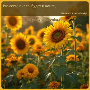 Раз есть начало, будет и конец.