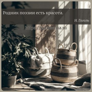 Родник поэзии есть красота.