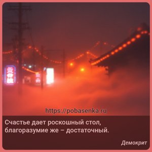 Счастье дает роскошный стол, благоразумие же достаточный.