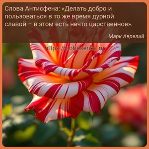 Слова Антисфена Делать добро и пользоваться в то же время дурной славой в...