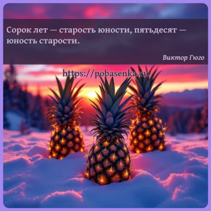 Сорок лет старость юности, пятьдесят юность старости.