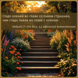 Стадо оленей во главе со львом страшнее, чем стадо львов во главе с оленем.