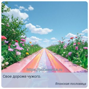 Свое дороже чужого.