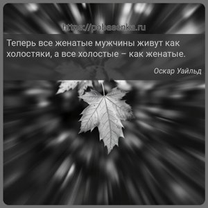 Теперь все женатые мужчины живут как холостяки, а все холостые как женатые.