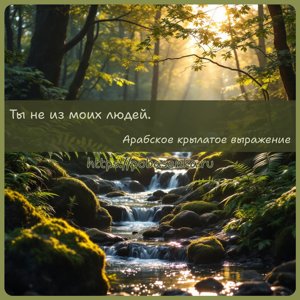 Ты не из моих людей.
