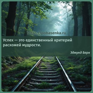 Успех это единственный критерий расхожей мудрости.