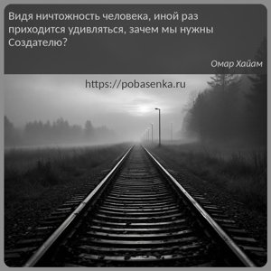Видя ничтожность человека, иной раз приходится удивляться, зачем мы нужны...