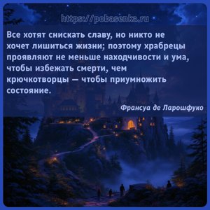 Все хотят снискать славу, но никто не хочет лишиться жизни поэтому...