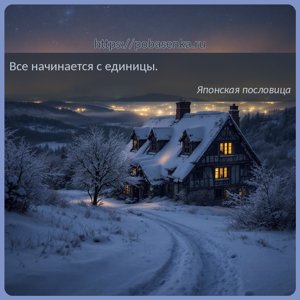 Все начинается с единицы.