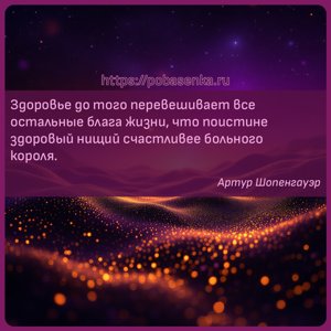 Здоровье до того перевешивает все остальные блага жизни, что поистине...