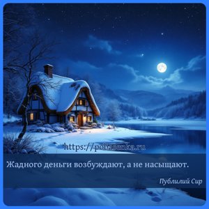 Жадного деньги возбуждают, а не насыщают.