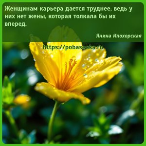 Женщинам карьера дается труднее, ведь у них нет жены, которая толкала бы...